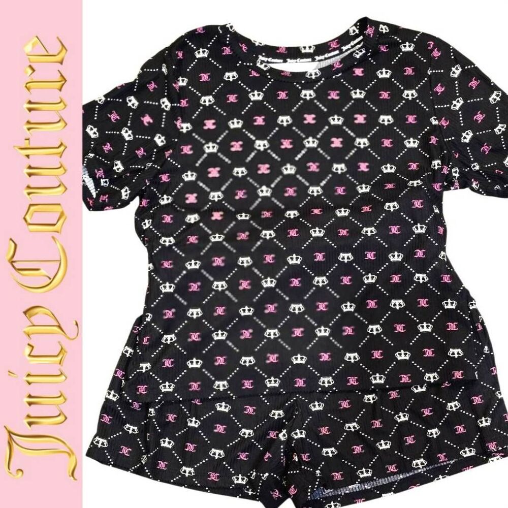 Juicy Couture JC Crown‎ Logo Short & S/S T-Shirt PJ Set